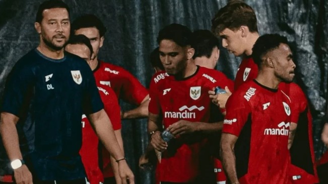 Pemain Timnas Indonesia saat latihan. [Instagram]